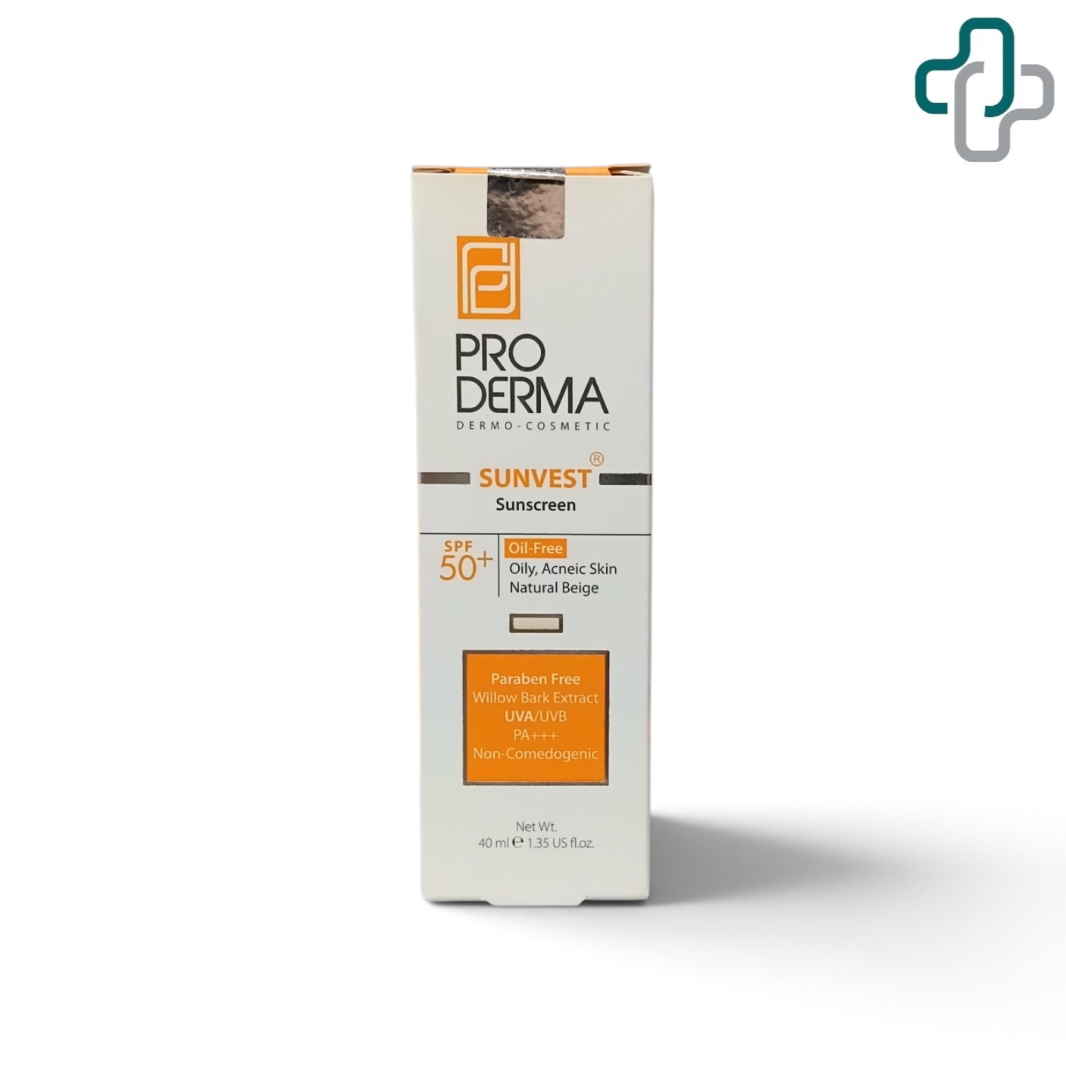 کرم ضد آفتاب پوست چرب پرودرما رنگ طبیعی - Proderma
