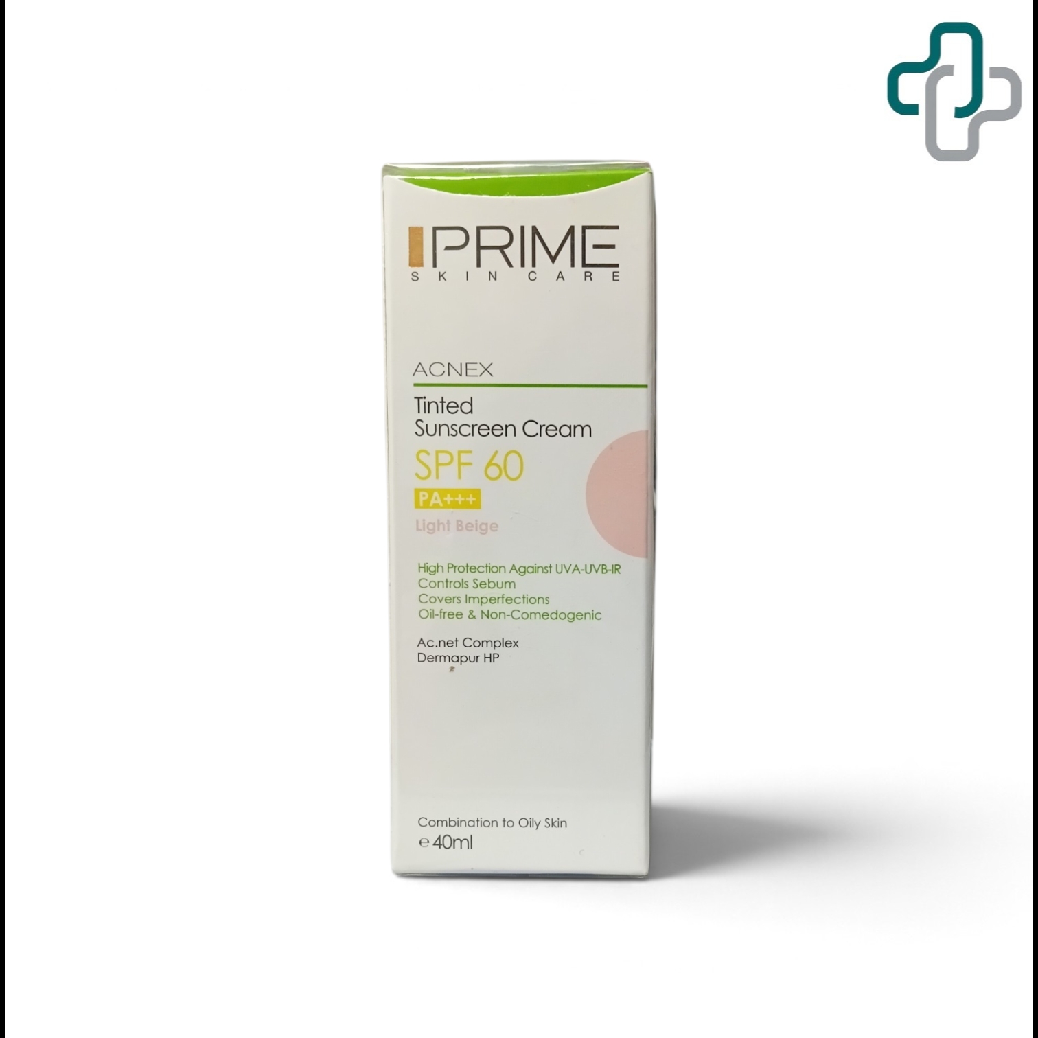 ضد آفتاب لایت بژ پرایم مدل Oil Free با SPF60 مناسب پوست چرب حجم 40 میلی لیتر