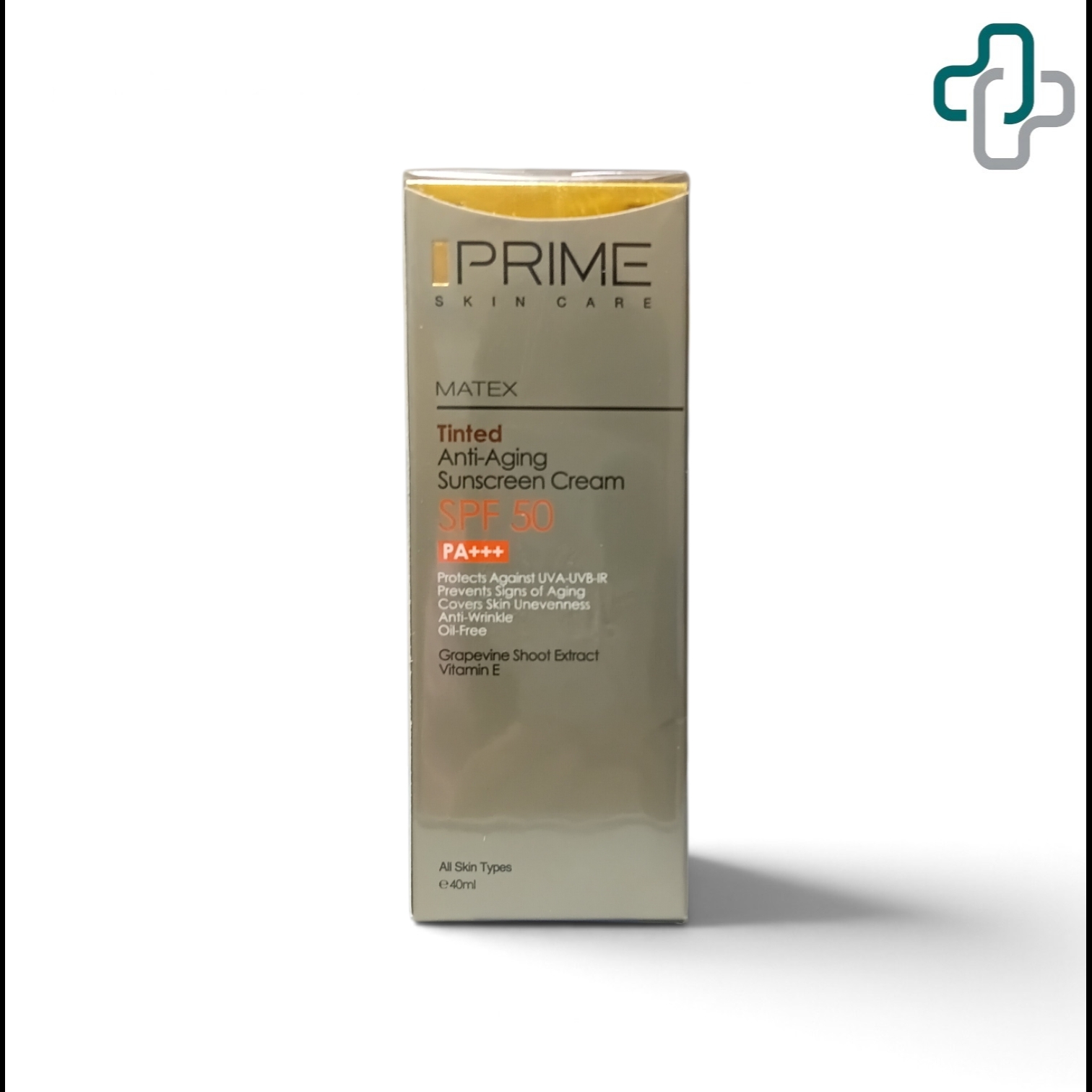 ضد آفتاب رنگی جوان کننده پرایم با SPF50 حجم 40 میلی لیتر 