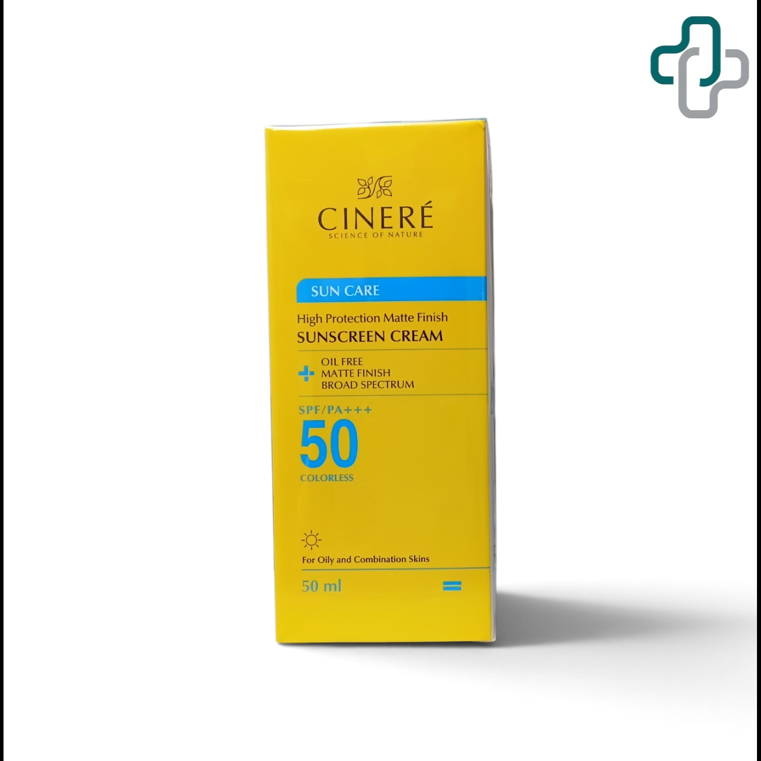 کرم ضد آفتاب بی رنگ سینره مدل Oil Free با +SPF50 مناسب پوست چرب حجم 50 میلی لیتر