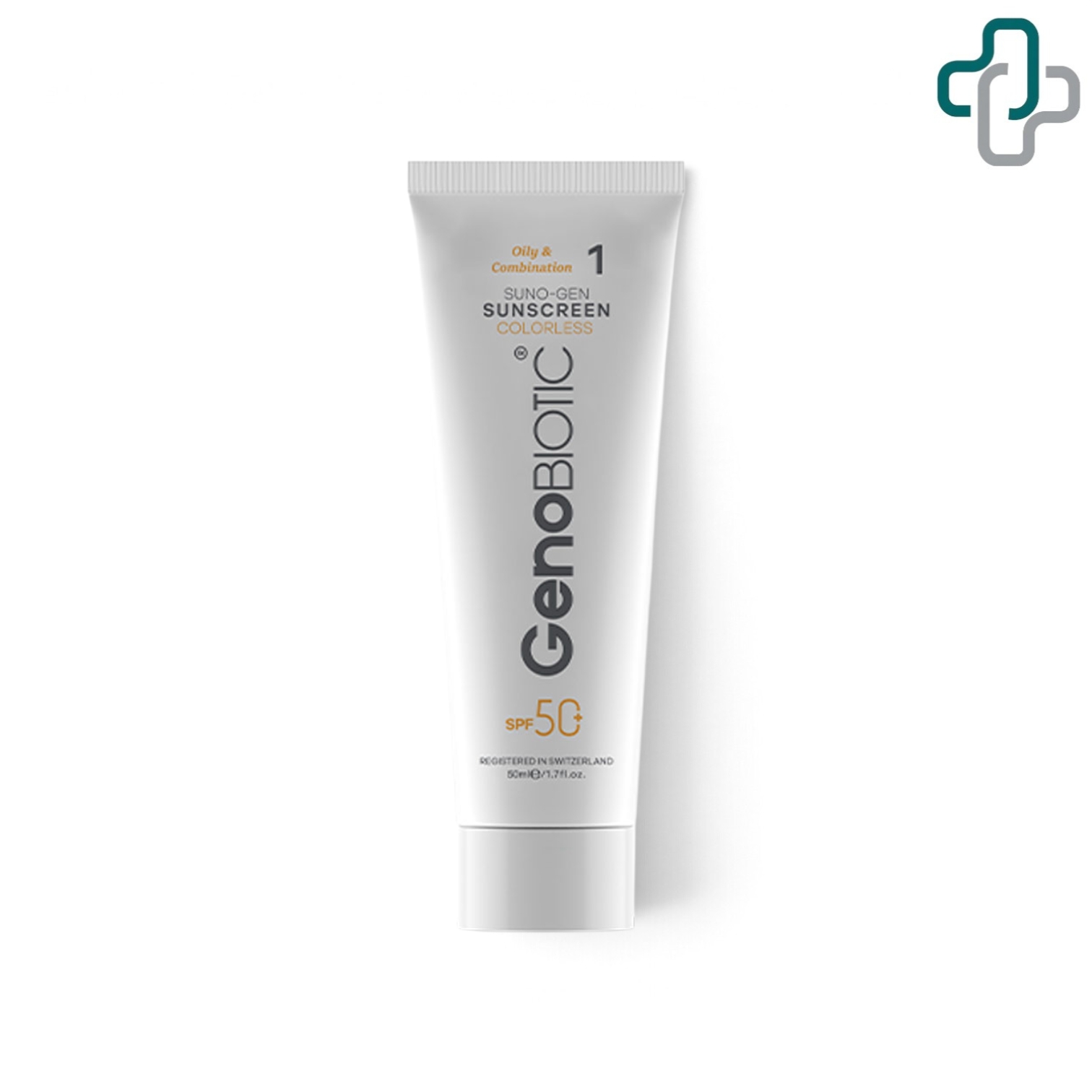 ضد آفتاب بی رنگ ژنوبایوتیک مدل Sunogen با SPF 50 مناسب پوست چرب و مختلط حجم 50 میلی لیتر - Geno Biotic