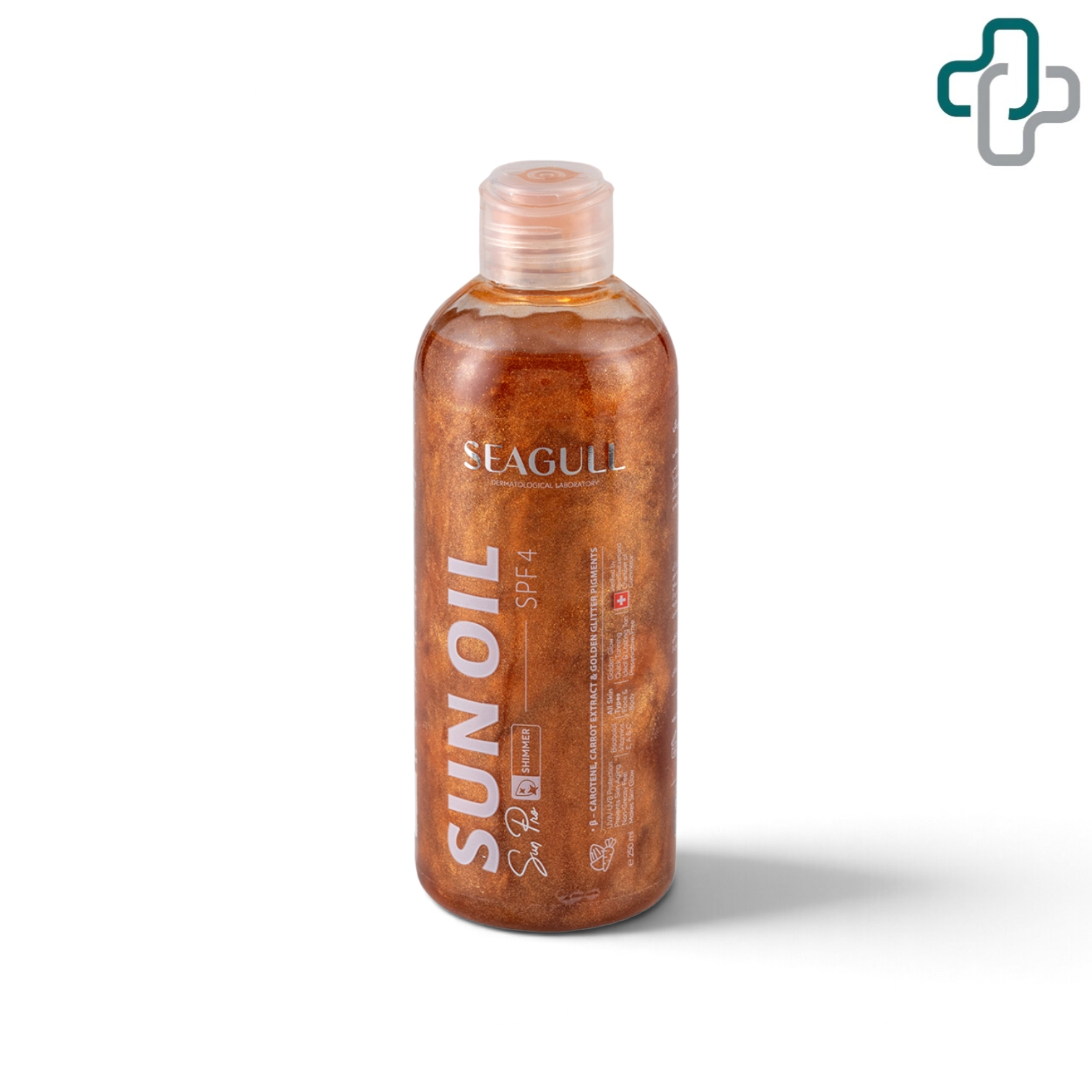روغن برنزه کننده سی گل مدل Shine با SPF4 حجم 250 میلی لیتر - Seagull